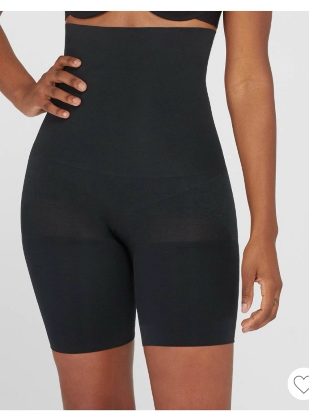 SPANX Black Shaping Garment with Red Logo Tag